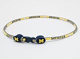 Michigan Wolverines Titanium Sports Necklace
