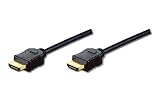 2m HDMI Kabel St/St HDMI Anschlusskabel schwarz, vergoldete Stecker