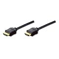 2m HDMI Kabel St/St HDMI Anschlusskabel schwarz, vergoldete Stecker