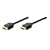 2m HDMI Kabel St/St HDMI Anschlusskabel schwarz, vergoldete Stecker