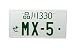 JDM Style License Plate - MX-5