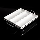 PORCELAIN 3 SECTION RELISH/RAC