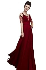 Sexy A-line Off the Shoulder Sleeveless Cocktail Floor Length Sheath Chiffon Beaded Homecoming Dress/Pageant Dress/Prom Dress/Party Dress/Wedding Dress 