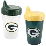 Green Bay Packers Dripless Football Sippy Kids Cups 2 Pack