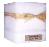 3x3 Square White Tea & Ginger Root Candles By Stone