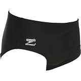 Speedo Men's Race Endurance+ Polyester Solid Brief Swimsuit