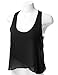 Doublju Womens Womens Shirring Botton Tank Top Style Blouse