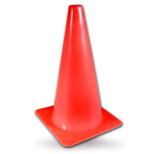 Champion Sports 12 Inch Colored Cones All Orange - Set of 3