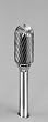 GROBET CARBIDE BUR MADE IN U.S.A. CYLINDER RADIUS END 1/2X1X1/4 6 INCH LONG S...