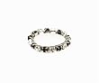 Toe Ring - T5 - Crystal Band ~ Black and Clear