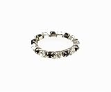 Toe Ring - T5 - Crystal Band ~ Black and Clear