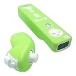 Silicone Skin Case for Nintendo Wii Remote Control & Nunchuk - 13 Color Options (Solid Green)