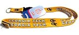 Georgia Tech Yellow Jackets Breakaway Lanyard with Key Ring