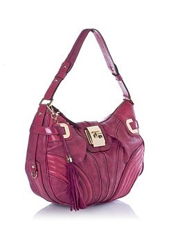 Guess Leona Large Hobo Bag Berry