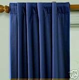 JCPenney Wendy Cotton Back Tab Thermal Curtain Navy 95L