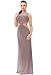 Cheryl Cole Style Womens Ladies Red Nude Beige or Coral Front Twist Cut Out Side Sides Long Grecian Summer Evening Prom Party Cocktail Maxi Ballgown Gown Dress - Nude Beige - 12 - 14