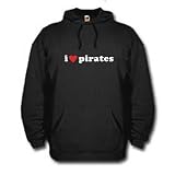 I Heart Pirates Design #2 Hoodie