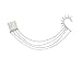Bundle Monster 6pc Punk Style Ear Wrap Charm Cuff Earring Stud Fashion Accessory for Pierced + Non Pierced - Mixed Lot