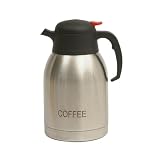 Vacuum Jug, 2.0 Litre COFFEE Inscribed Stainless Steel - Push Button System.