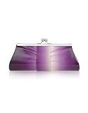 Julia Cocco' Degrade' Patent Eco-leather Kisslock Clutch w/Chain Strap Violet