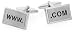 wwww. .com computer cufflinks with presentation box