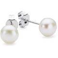 Bella Donna Damen Perlen-Ohrstecker  925/000 Silber 2 S�sswasser-Zuchtperlen 6,0 - 6,5 mm Button 655256