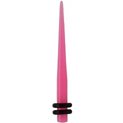 6 Gauge Pink Acrylic Taper