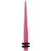 6 Gauge Pink Acrylic Taper