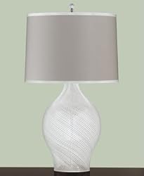 Martha Stewart Ribbon Glass 33" High Table Lamp