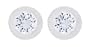 Platinum Overlay Sterling Silver 5 x 5mm Round Cubic Zirconia Bezel Set Earrings