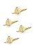 14K Solid Gold Diamond-Shaped Diamond Stud Set (4)