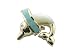 Mother Of Pearl and Turquoise Leaping Dolphin Pendant, 14k Gold