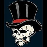Skull In Top Hat T-shirt, Death T-shirts, Hardcore Gothic T-shirts, X-Large, Olive Green Skull In Top Hat T-shirt, Death T-shirts, Hardcore Gothic T-shirts, X-Large, Olive Green
