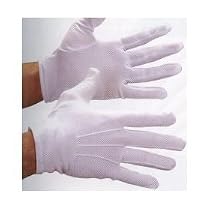 White Stitched Costume Gloves- Pair