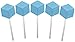 Buffalo Bills Cotton Candy LolliCubes (40 wrapped cube-shaped light blue lollipop suckers per tub)