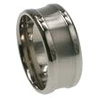 Titanium Ring with combination of matte and shiny polish. Width: 10mm Titanium Ring with combination of matte and shiny polish. Width: 10mm