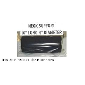 Cervical Roll Pillow by Sacro Wedgy, Compliments Sacro Wedgy Backaid Sacro Stabilizer for Back Pain by 