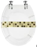 Puregadgets puregadgets the cream mosaic bathroom wc luxury toilet seat jh502