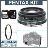 Pentax SMCP-FA 21mm f/3.2 AL Auto Focus Limited Edition Lens Kit, Black wit ....