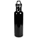 Eco-Friendly Wide Mouth 25 oz Stainless Steel Water Bottle - BPA Free, Polished Black