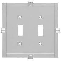 Stanley Home Designs V8078 Meis Double Switch Plate, Polished Chrome