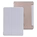 iPad Air 2 Case,THZY iPad Air 2 Smart Cover+Transparent Back Cover Apple iPad Air 2 (iPad 6) 2014 Model Ultra Slim Lightweight Stand with Smart Cover Auto Wake/Sleep (Silver Grey)