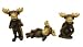 Cute Moose Figurines, 3-pc Set