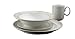 Denby Mist Falls Wide Rimmed 4 Piece Boxed Tableware Set