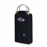 NFL Baltimore Ravens Metro Brunello Insulated Neoprene Two-Bottle Wine Tote with Corkscrew