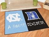 North Carolina Tar Heels House Divided Rug Mat