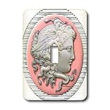 Edmond Hogge Jr Prints n Patterns - Antique Silver Cameo - Light Switch Covers - single toggle switch