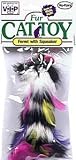 Vo-Toys Ferret 4in with Feather 2 tone Cat Toy
