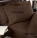 METRO Bed Sheet Set 500 Thread Count Solid Sateen 100% Egyptian Cotton Chocalate (Queen).