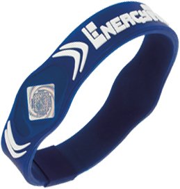 Power Energy Balance Sleep & More! Energy Force Bracelet: Blue w/White X Small 6 1/4